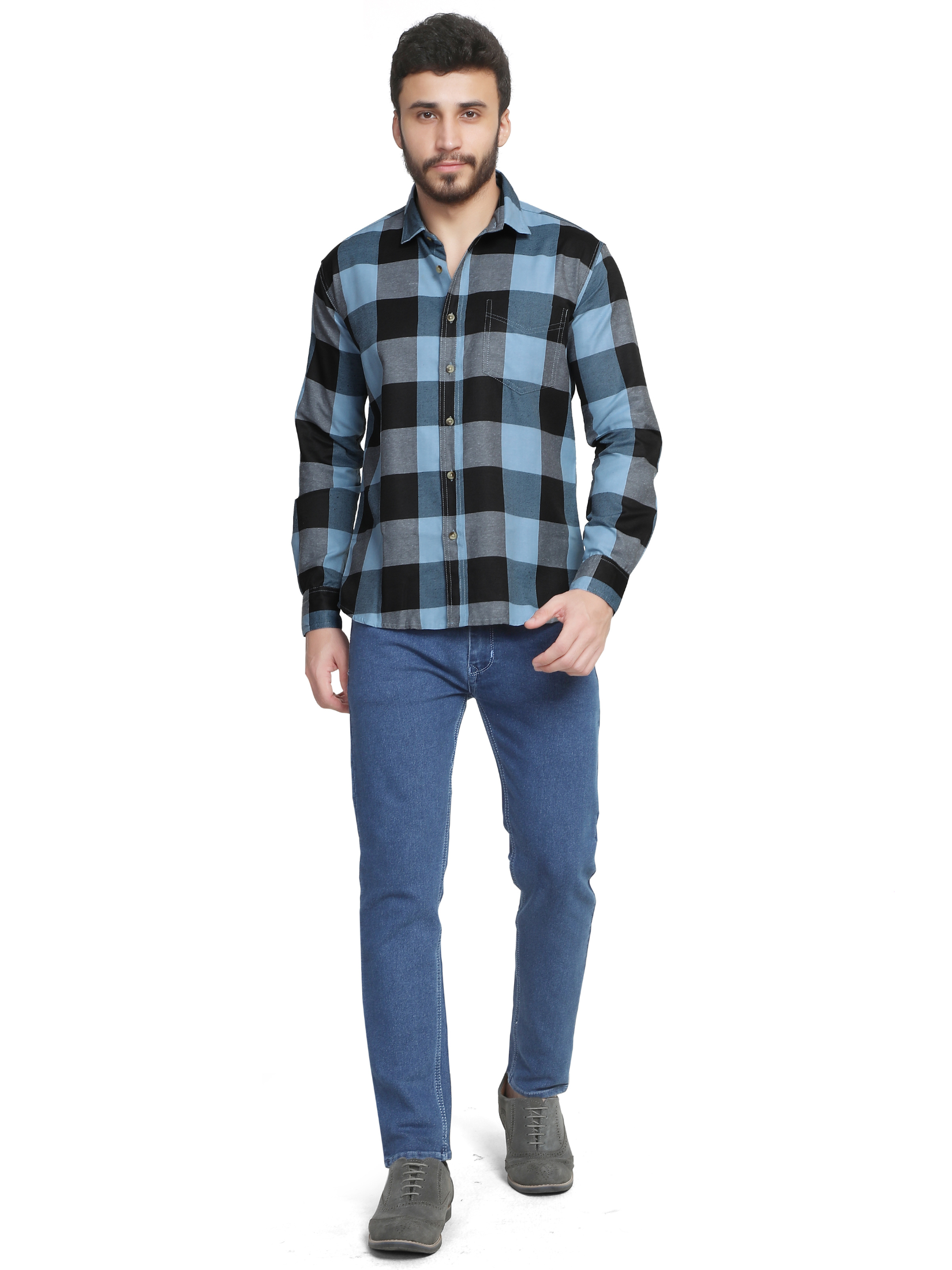 Blue - Designer shirts for men