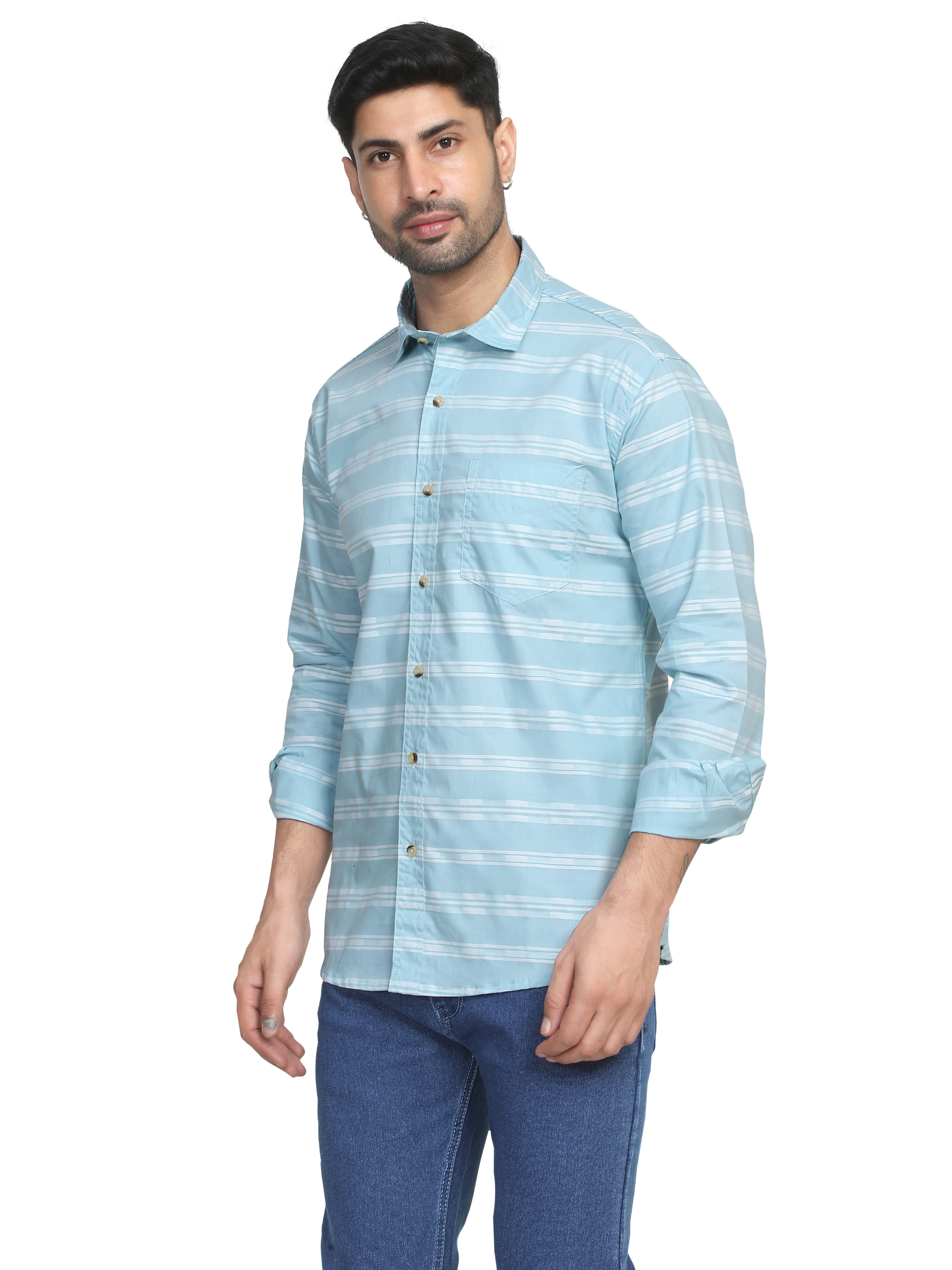 Horizontal stripes shirt for men