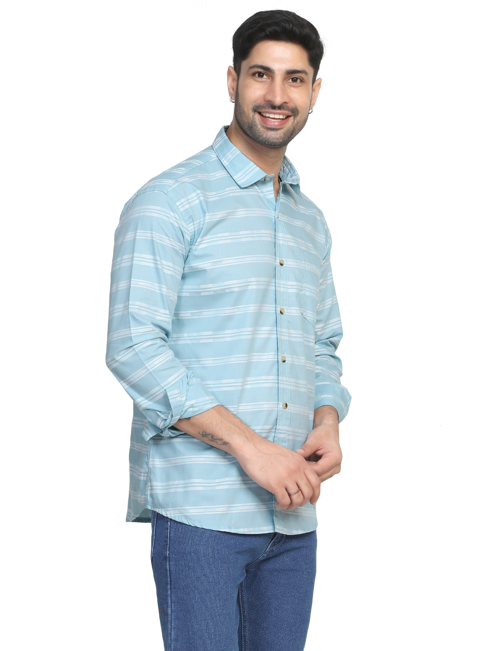 Horizontal stripes shirt for men