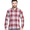 RED Big chequered design shirt for men