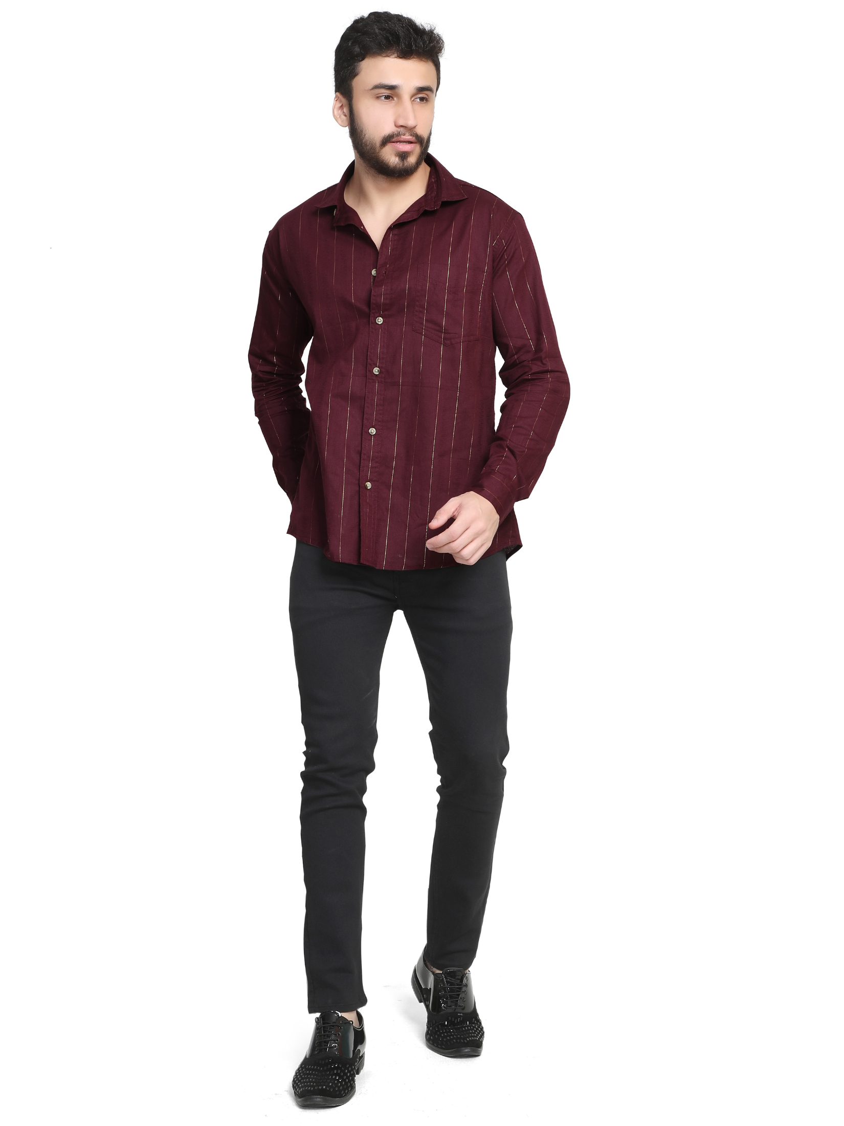 Self Design Shirt For Men