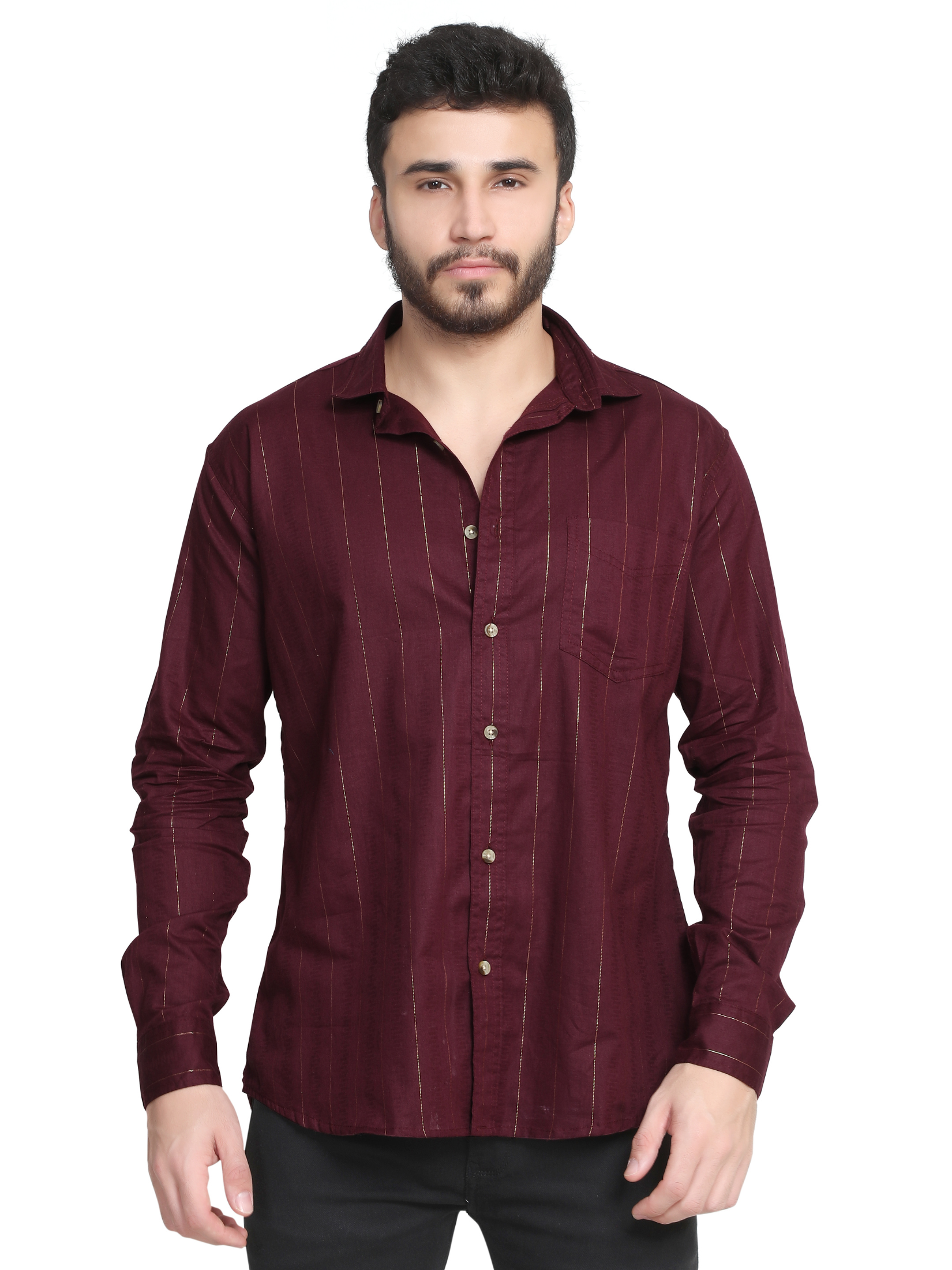 Self Design Shirt For Men